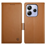 For Xiaomi Redmi Note 14 4G (163.25mm) Stand Case PU Leather Wallet Phone Cover
