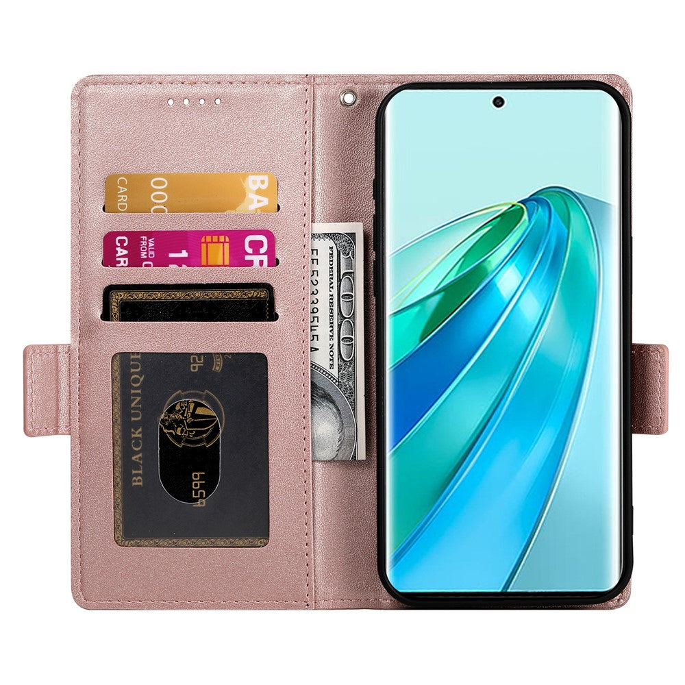 For Honor Magic7 Lite 5G / X9c 5G / X60 Pro 5G Stand Case PU Leather Wallet Phone Cover
