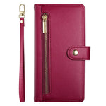 DF-011 For Oppo Reno13 5G (Global) Case Zipper Pocket Wallet Leather Phone Cover with Straps