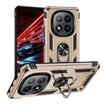 For Xiaomi Redmi Note 14 Pro 5G / Poco X7 5G Case PC + TPU Phone Cover with Rotary Ring Kickstand
