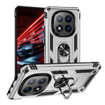 For Xiaomi Redmi Note 14 Pro 5G / Poco X7 5G Case PC + TPU Phone Cover with Rotary Ring Kickstand