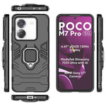 For Xiaomi Poco M7 Pro 5G Case PC + TPU Protective Phone Cover with Ring Kickstand