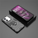 For Xiaomi Poco M7 Pro 5G Case PC + TPU Protective Phone Cover with Ring Kickstand