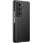 QIALINO For Samsung Galaxy Z Fold Special Case Genuine Cow Leather Anti Drop Phone Cover