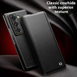 QIALINO For Samsung Galaxy Z Fold Special Case Genuine Cow Leather Anti Drop Phone Cover