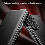 QIALINO For Samsung Galaxy Z Fold Special Case Genuine Cow Leather Anti Drop Phone Cover