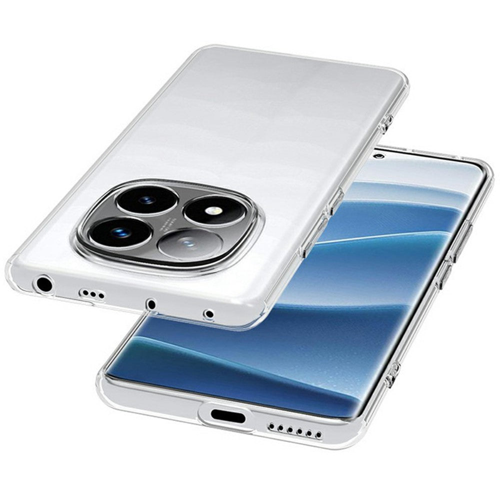 For Xiaomi Redmi Note 14 Pro 4G Clear Phone Case Ultra-Thin Flexible TPU Back Cover