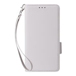 Läderfodral till Xiaomi Redmi Note 14 Pro 4G med handledsrem, litchitexturerat PU-läder, plånboksfodral för mobil