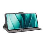 For Xiaomi Redmi Note 14 Pro 4G Wallet Case RFID Blocking PU Leather Cover Viewing Stand