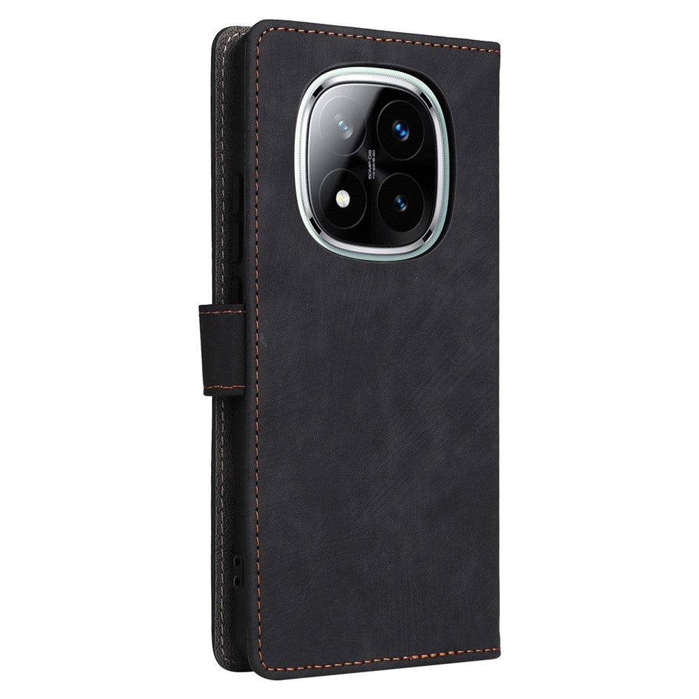 For Xiaomi Redmi Note 14 Pro 4G Wallet Case RFID Blocking PU Leather Cover Viewing Stand