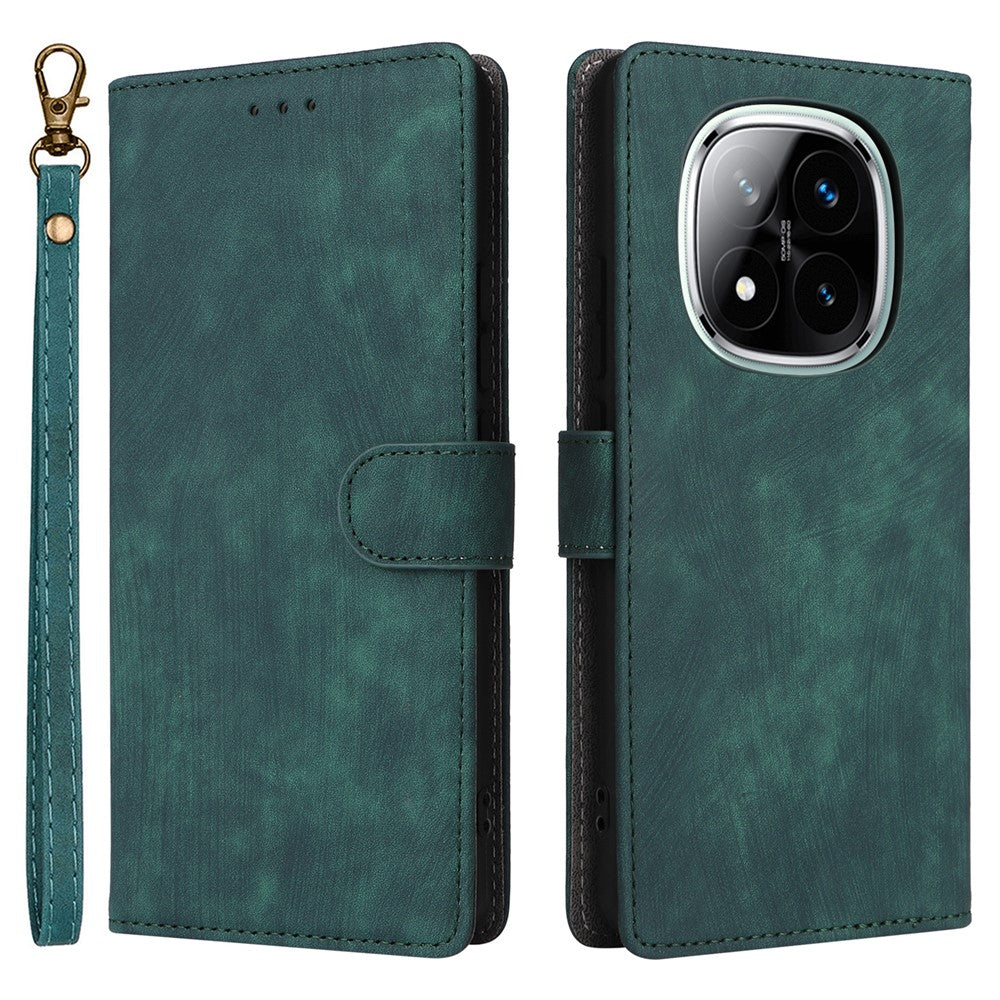 For Xiaomi Redmi Note 14 Pro 4G Wallet Case RFID Blocking PU Leather Cover Viewing Stand