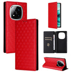 For Xiaomi Redmi Note 14 Pro 4G Wallet Case Rhombus Imprinted Leather Phone Cover