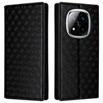 For Xiaomi Redmi Note 14 Pro 4G Wallet Case Rhombus Imprinted Leather Phone Cover