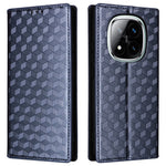 For Xiaomi Redmi Note 14 Pro 4G Wallet Case Rhombus Imprinted Leather Phone Cover