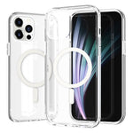 Til iPhone 12 / 12 Pro magnetisk cover kompatibel med MagSafe PC + TPU gennemsigtig telefoncover