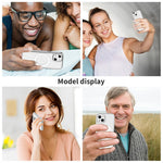 For iPhone 14 Magnetic Case Compatible with MagSafe PC + TPU Clear Phone Cover