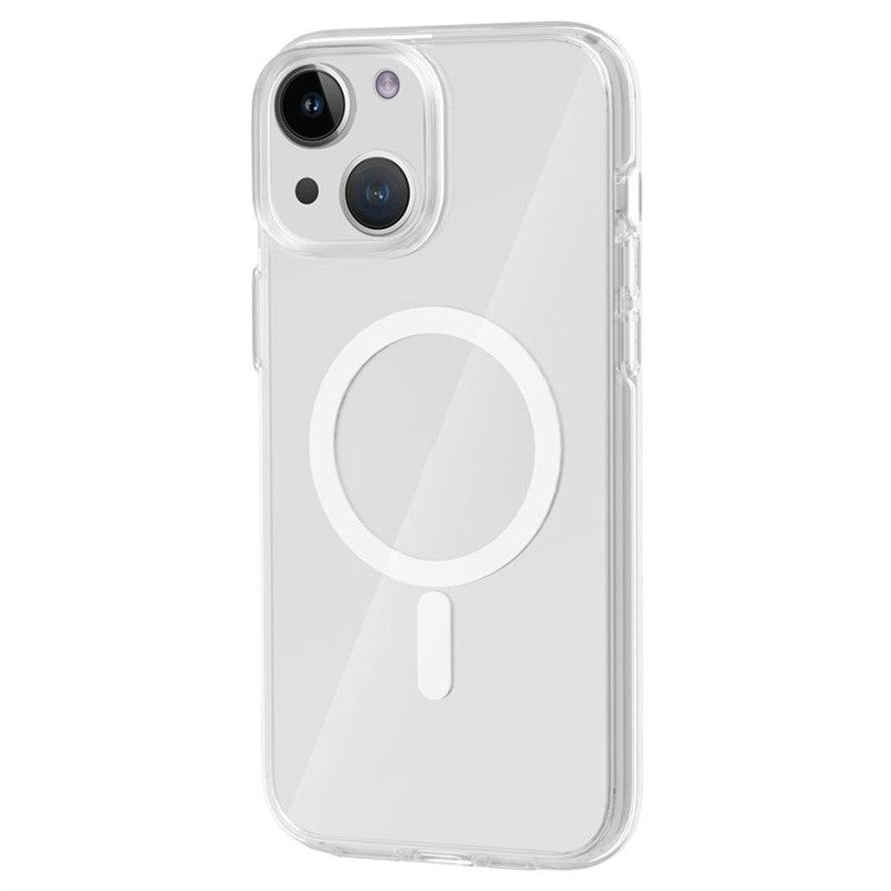 Til iPhone 13 Magnetisk Cover Kompatibel med MagSafe PC + TPU Gennemsigtigt Telefoncover
