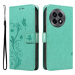 For OnePlus 13R 5G / Ace 5 5G / 5 Pro 5G PU Leather Cases Flower Pattern Wallet Stand Phone Cover with Strap