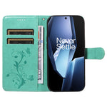For OnePlus 13R 5G / Ace 5 5G / 5 Pro 5G PU Leather Cases Flower Pattern Wallet Stand Phone Cover with Strap