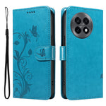 For OnePlus 13R 5G / Ace 5 5G / 5 Pro 5G PU Leather Cases Flower Pattern Wallet Stand Phone Cover with Strap