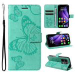 Oppo Reno13 5G (Global) Plånboksfodral Läderfodral med Blommig Fjärilstryck och Stativ
