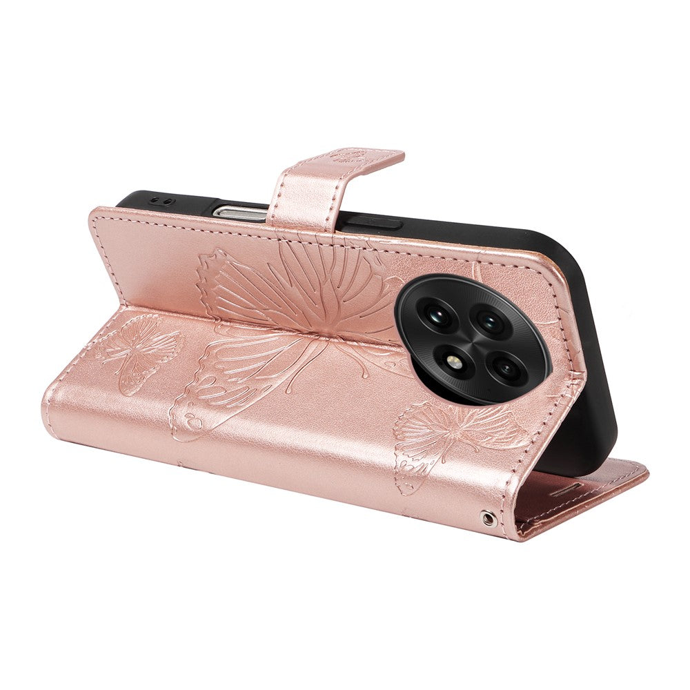 For OnePlus 13 Wallet Case Floral Butterfly Imprinted Leather Phone Cover Stand