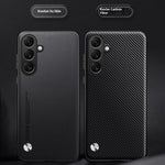 For Samsung Galaxy A55 5G Case Anti-Drop TPU + PU Leather Texture Phone Protective Cover
