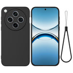 For Oppo Find X8 Pro 5G Case Liquid Silicone Phone Back Cover with Hand Strap