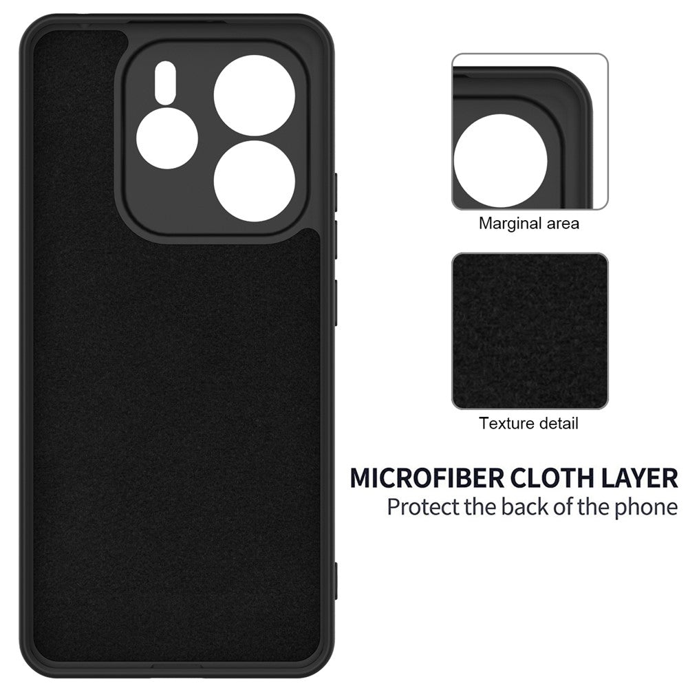 For Xiaomi Redmi Note 14 5G Case Liquid Silicone Phone Back Cover with Hand Strap
