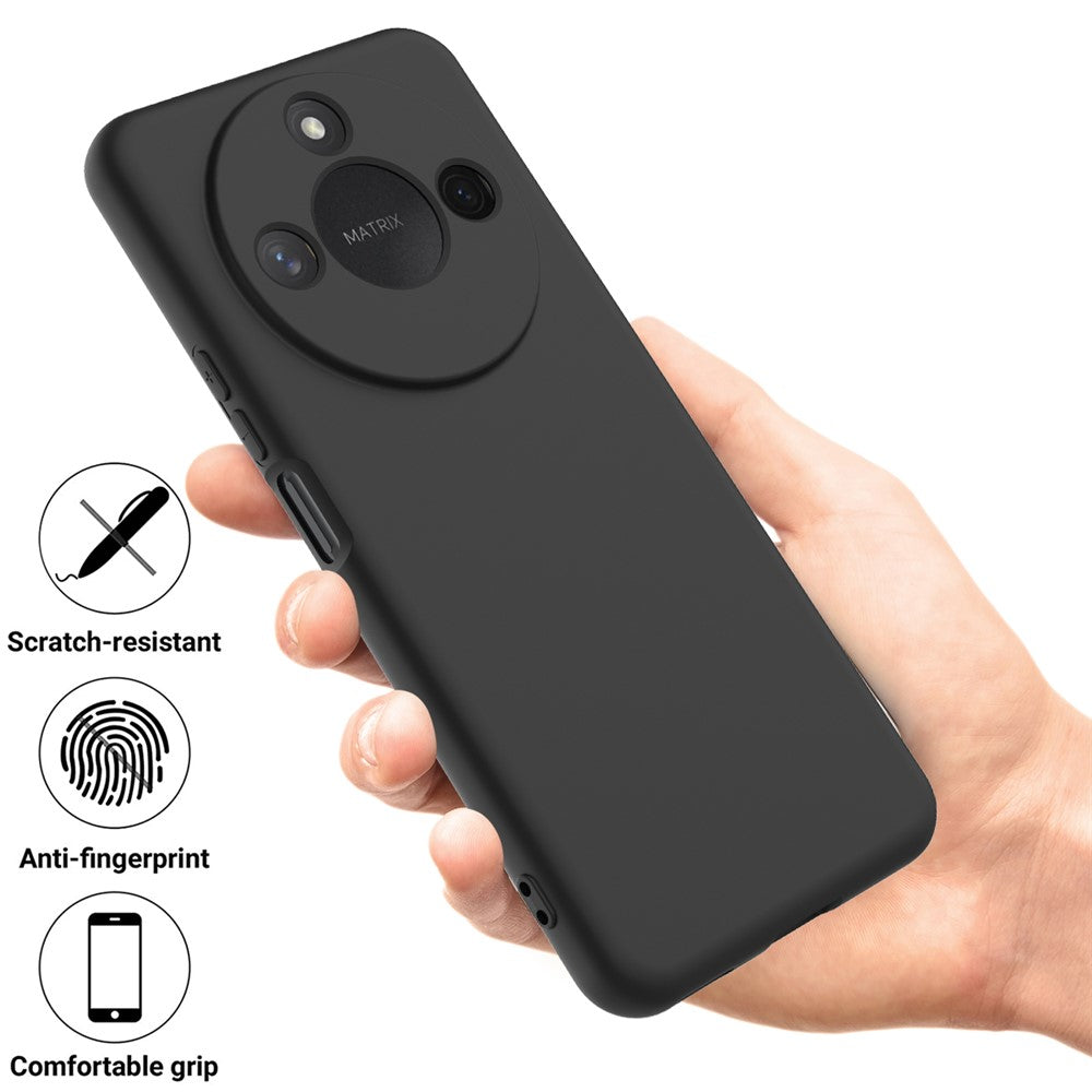 For Honor X60 5G / Honor X9c Smart 5G Case Liquid Silicone Phone Back Cover with Hand Strap