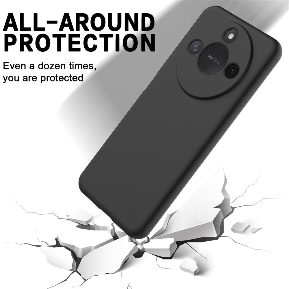 For Honor X60 5G / Honor X9c Smart 5G Case Liquid Silicone Phone Back Cover with Hand Strap