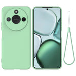 For Honor X60 5G / Honor X9c Smart 5G Case Liquid Silicone Phone Back Cover with Hand Strap