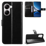 Xiaomi Redmi Turbo 4 5G / Xiaomi Poco X7 Pro 5G PU-läderskal med rem Crazy Horse Texture Phone Fold Cover