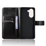 Xiaomi Redmi Turbo 4 5G / Xiaomi Poco X7 Pro 5G PU-läderskal med rem Crazy Horse Texture Phone Fold Cover