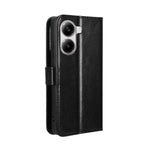 Xiaomi Redmi Turbo 4 5G / Xiaomi Poco X7 Pro 5G PU-läderskal med rem Crazy Horse Texture Phone Fold Cover