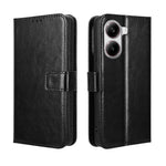 Xiaomi Redmi Turbo 4 5G / Xiaomi Poco X7 Pro 5G PU-läderskal med rem Crazy Horse Texture Phone Fold Cover