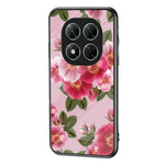 For Xiaomi Poco X7 5G / Redmi Note 14 Pro 5G Case Floral Pattern TPU + Tempered Glass Protective Phone Cover