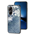 For Xiaomi Redmi Turbo 4 5G Case Floral Pattern TPU + Tempered Glass Protective Phone Cover