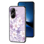 For Xiaomi Redmi Turbo 4 5G Case Floral Pattern TPU + Tempered Glass Protective Phone Cover
