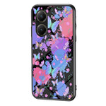 For Xiaomi Poco X7 Pro 5G / Redmi Turbo 4 5G Case Butterfly Pattern TPU + Tempered Glass Protective Phone Cover