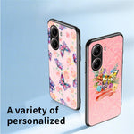 For Xiaomi Redmi Turbo 4 5G Case Butterfly Pattern TPU + Tempered Glass Protective Phone Cover