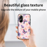 For Xiaomi Redmi Turbo 4 5G Case Butterfly Pattern TPU + Tempered Glass Protective Phone Cover