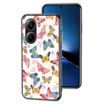 For Xiaomi Redmi Turbo 4 5G Case Butterfly Pattern TPU + Tempered Glass Protective Phone Cover