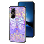 For Xiaomi Redmi Turbo 4 5G Case Butterfly Pattern TPU + Tempered Glass Protective Phone Cover