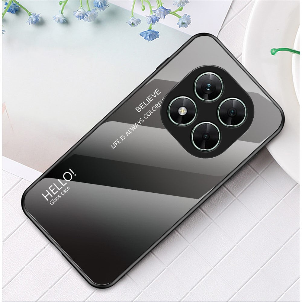 For Xiaomi Poco X7 5G Case Anti-Scratch Tempered Glass + PC+TPU Phone Cover