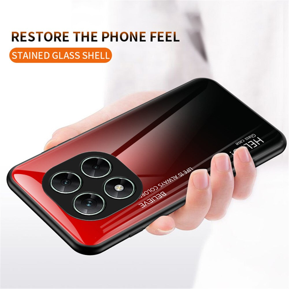For Xiaomi Poco X7 5G Case Anti-Scratch Tempered Glass + PC+TPU Phone Cover