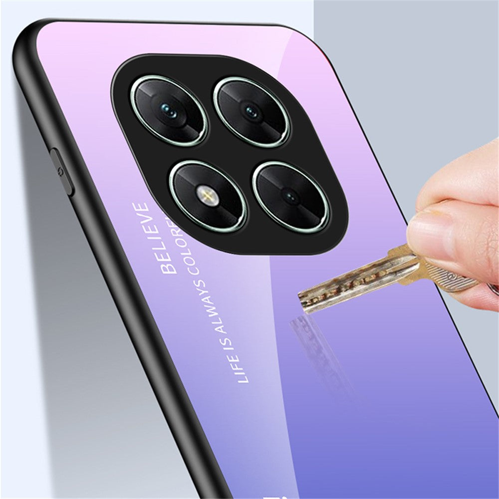 For Xiaomi Poco X7 5G Case Anti-Scratch Tempered Glass + PC+TPU Phone Cover