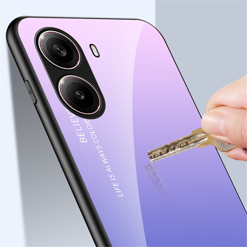 For Xiaomi Redmi Turbo 4 5G Case Anti-Scratch Tempered Glass + PC+TPU Phone Cover