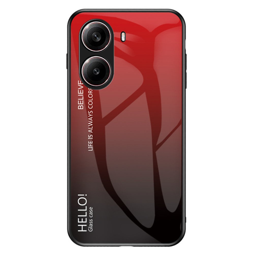 For Xiaomi Redmi Turbo 4 5G Case Anti-Scratch Tempered Glass + PC+TPU Phone Cover