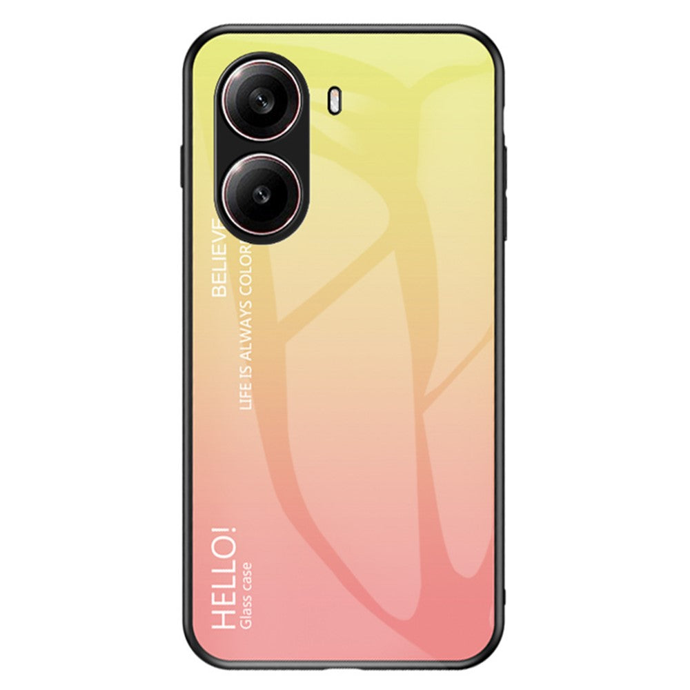 For Xiaomi Redmi Turbo 4 5G Case Anti-Scratch Tempered Glass + PC+TPU Phone Cover